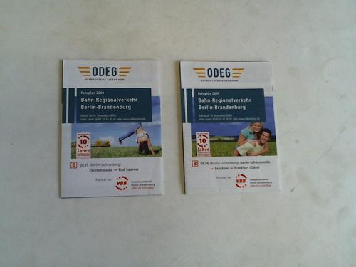 Ostdeutsche Eisenbahn Gesellschaft (ODEG) - Fahrplan 2009 Bahn-Regionalverkehr Berlin-Brandenburg. Gltig vom 14. Dezember 2008. 2 Fahrplne