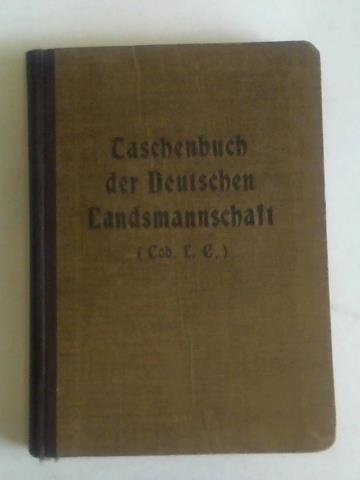 Trittel, G. - Taschenbuch der Deutschen Landsmannschaft (Coburger L. C.)