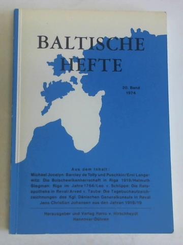 Hirschheydt, Harro von - Baltische Hefte, Band 20