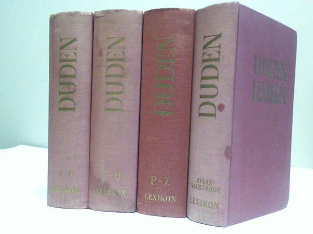 Duden - Duden Lexion A-Z, Band 1-3 sowie Nachtragsband 4 zum Duden-Lexikon A-Z. Zusammen 4 Bnde