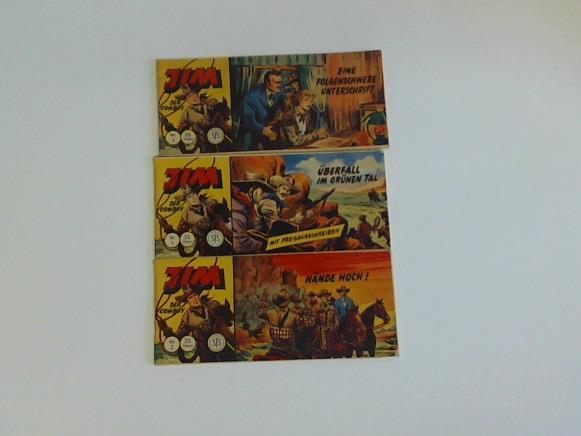 (Jim der Cowboy) - Hnde Hoch! / Eine Folgenschwere Unterschrift, / berall im grnen Tal.  3 Piccolo-Hefte, Band 1-3