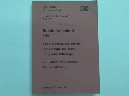 Deutsche Bundesbahn / Bundesbahndirektion Essen - Buchfahrplanheft 299 gltig ab 02. Juni 1991
