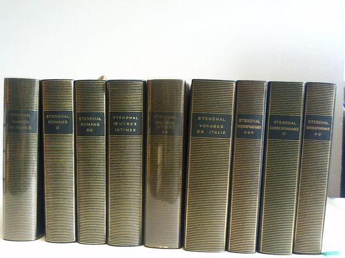 Stendhal - Correspondance/Romans/Oeuvres Intimes/Voyages en Italie/Voyages en France. 9 Bnde