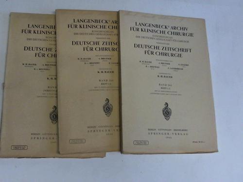 Langenbecks Archiv fr Klinische Chirurgie - Deutsche Zeitschrift fr Chirurgie, Band 261 . 6 Hefte in 3 Heften