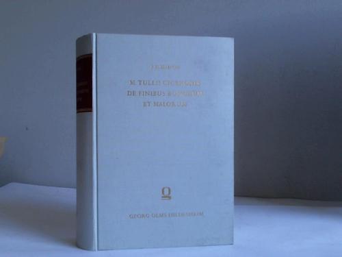 Cicero, M. Tullius - De finibus bonorum et malorum libri V. Io. Nic. Madvigius recensuit et enarravit