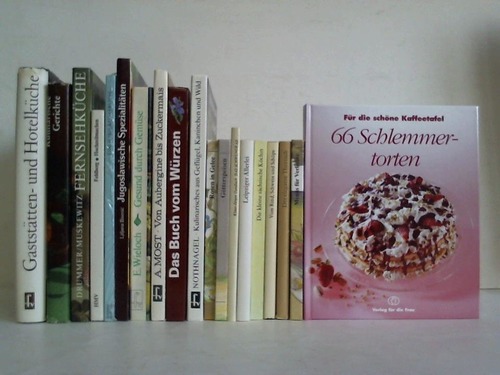 (Verlag fr die Frau, Leipzig) - Sammlung von 19 verschiedenen Bchern zum Thema Backen, Kochen und Haushalt
