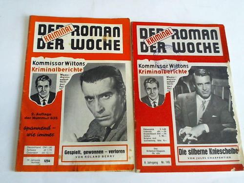 Der Kriminal-Roman der Woche - Kommissar Wiltons Kriminalberichte - 2 Hefte