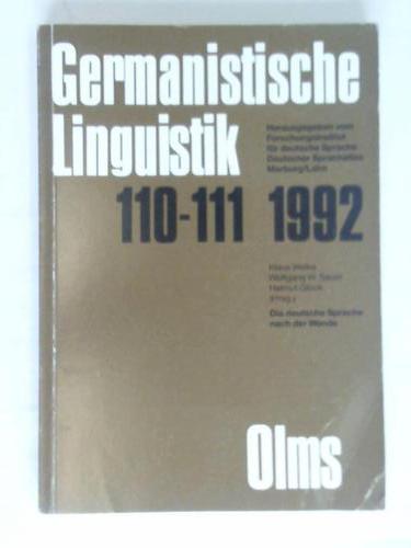Forschungsinstitut fr deutsche Sprache - Deutscher Sprachatlas Marburg/ Lahn (Hrsg.) - Die deutsche Sprache nach der Wende