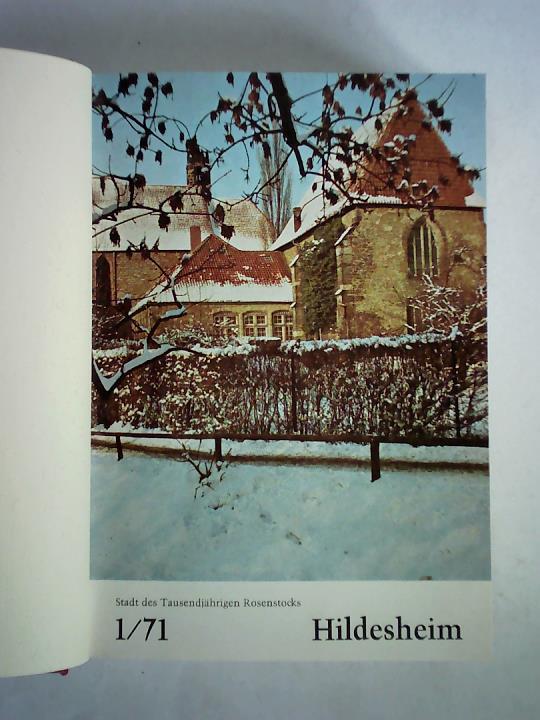Hildesheimer Informationen - Monatsschrift der Stadt des Tausendjhrigen Rosenstocks - Jahrgang 1971 und 1972, mit je 12 Heften, komplett in einem Band