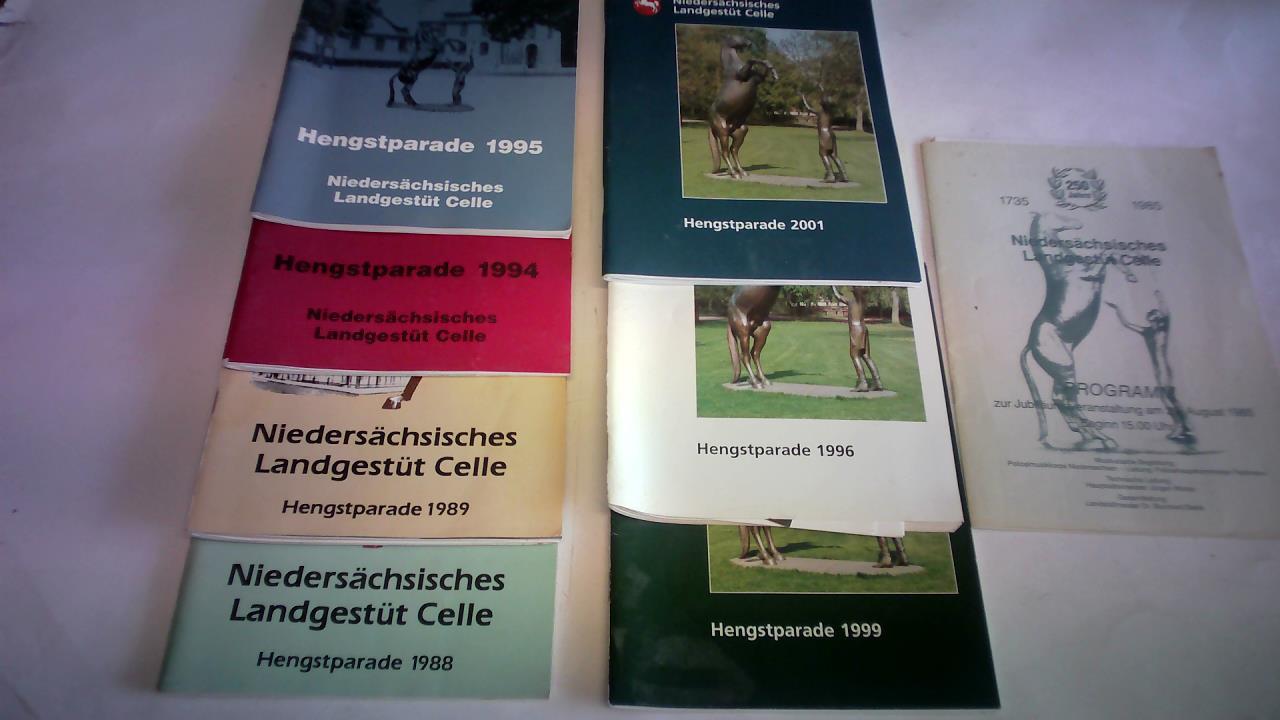 Niederschsisches Landgestt Celle - Hengstparade. 7 Programmhefte
