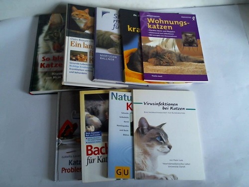Kraa, Gisela/ Joost, Thekla/ Lauer, Isabella/ Spangenberg, Rolf/ u.a. - Katzenkrankheiten: Sammlung von 9 Bnden