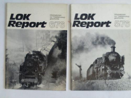 Lok Report - Verkehrspolitik und Triebfahrzeuggeschichte - Jahrgang 1976. Heft 5 und 6, zusammen 2 Hefte