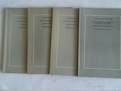 Wenner Buch- und Kunstantiquariat, Osnabrck - Auktionskataloge Nr. 1 bis 4