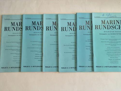 Arbeitskreis fr Wehrforschung (Hrsg.) - Marine-Rundschau - Monatsschrift fr Seewesen 66. Jahrgang 1969. 6 Hefte