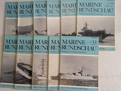Arbeitskreis fr Wehrforschung (Hrsg.) - Marine-Rundschau - Monatsschrift fr Seewesen 69. Jahrgang 1972. 12 Hefte in 11 Heften
