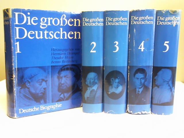 Heimpel, Hermann/Heuss, Theodor/Reifenberg, Benno - Die groen Deutschen, Band 1-5. Fnf Bnde