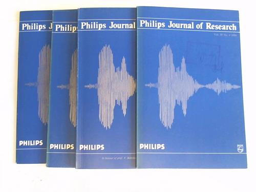 Philips Journal of Research - Volume 39. Nos 1 - 6  and 1 supplement in 4 books (ohne Band 3)