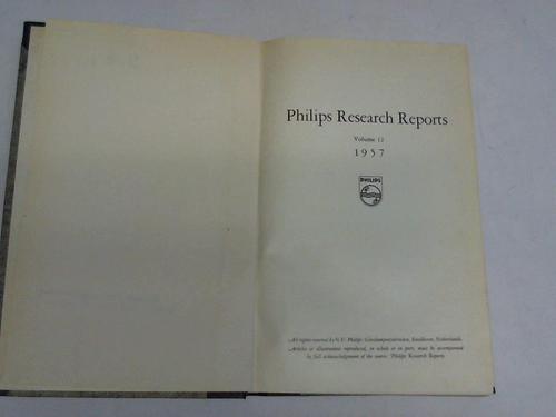 Phiilips Research Reports - Volume 12, 1957