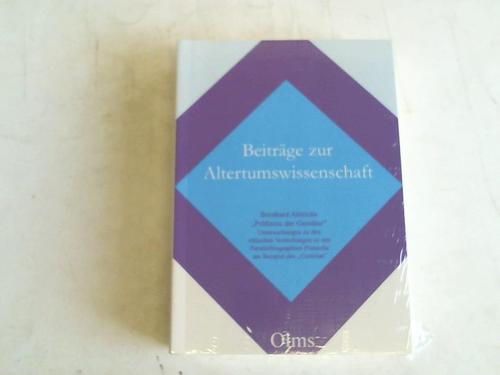 Ahlrichs, Bernhard - Prfstein der Gemter. Untersuchungen zu den ethischen Vorstellungen in den Parallelbiographien Plutarchs am Beispiel des Coriolan