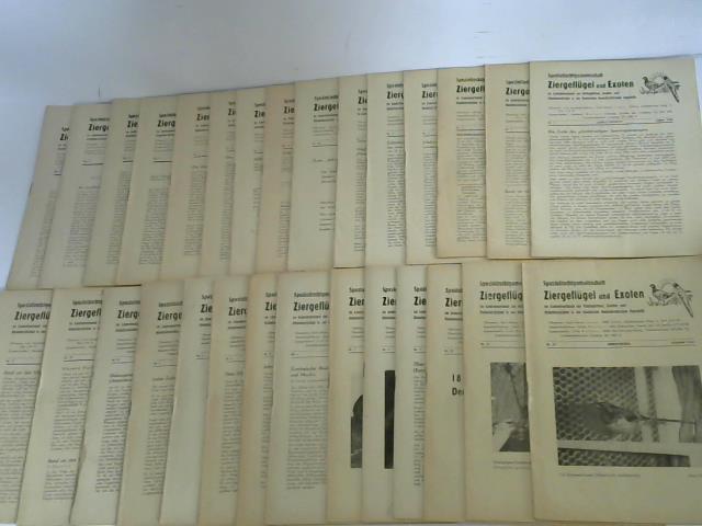 Spezialzuchtgemeinschaft Ziergeflgel und Exoten in der DDR (Hrsg.) - Sammlung von 30 Heften aus 1964-1967