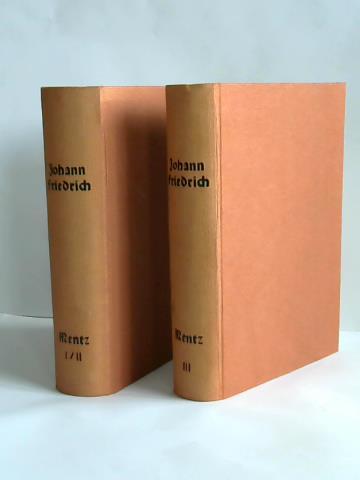Mentz, Georg (bearbeitet) - Johann Friedrich der Grossmtige 1503-1554. Erster Teil: Johann Friedrich bis zu seinem Regierungsantritt 1503-1532. Festschrift zum 400jhrigen Geburtstage des Kurfrsten namens des Vereins fr Thringische Geschichte und Altertumskunde/ Zweiter Teil: Vom Regierungsantritt bis zum Beginn des Schmalkaldischen Krieges/ Dritter Teil: Vom Beginn des Schmalkaldischen Krieges bis zum Tode des Kurfrsten. Der Landesherr. Aktenstcke. 3 (in 2) Bnde