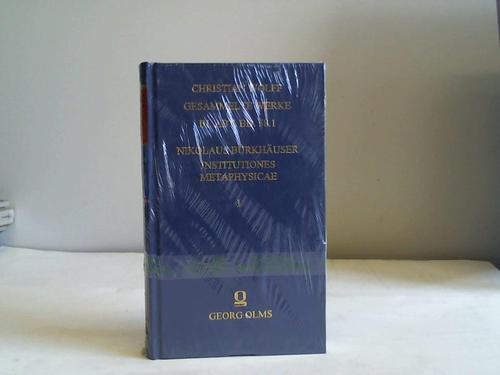 Burkhuser, Nikolaus - Institutiones metaphysicae, quas in usum auditorum philosophiae elucubratus est