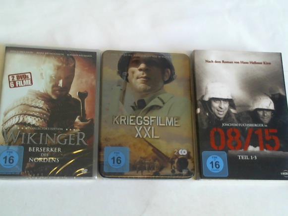 Historische Filme - 08/15. Teil 1-3/Wikingewr/kriegsfilme XXL. 3 Filme auf 6 DVDs