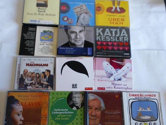 (unterhaltende, meist humorvolle Hrbcher) - Sammlung von 13 Boxen mit zusammen 41 CDs