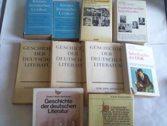 Literaturgeschichte - Sammlung von 10 Bnden