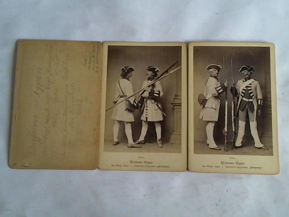 Bayerisches 2. Infanterie-Regiment Kronprinz - Uniforms-Typen des knigl. bey. 2. Inf. Regt. Kronprinz 1682 - 1870 (vermutlich zum 200jhrigen Jubilum des Regiments 1882. 8 original Fotografien-Leporello