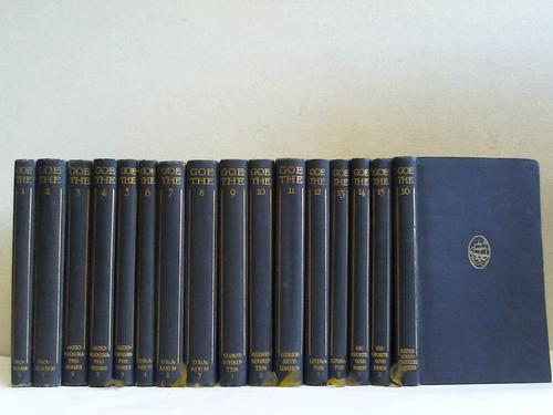 Goethe, Johann Wolfgang von - Werke. Band 1 bis 16. Grossherzog Wilhelm-Ernst-Ausgabe. 16 Bnde