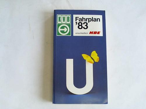 Klner Verkehrsbetriebe - Fahrplan `83