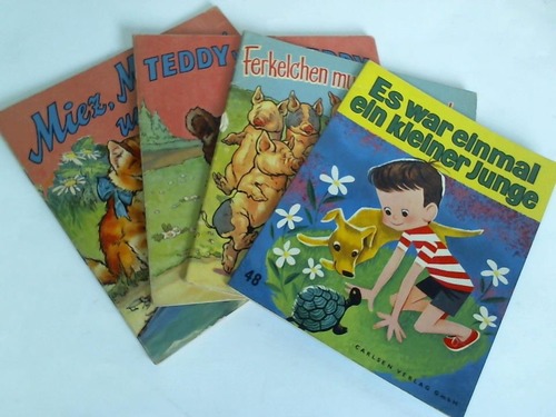Budney, Blossom - Es war einmal ein kleiner Junge/ Ferkelchen muss sich waschen/ Teddy und Freddy/ Miez, Mauz und Muschi. 4 Bilderbcher