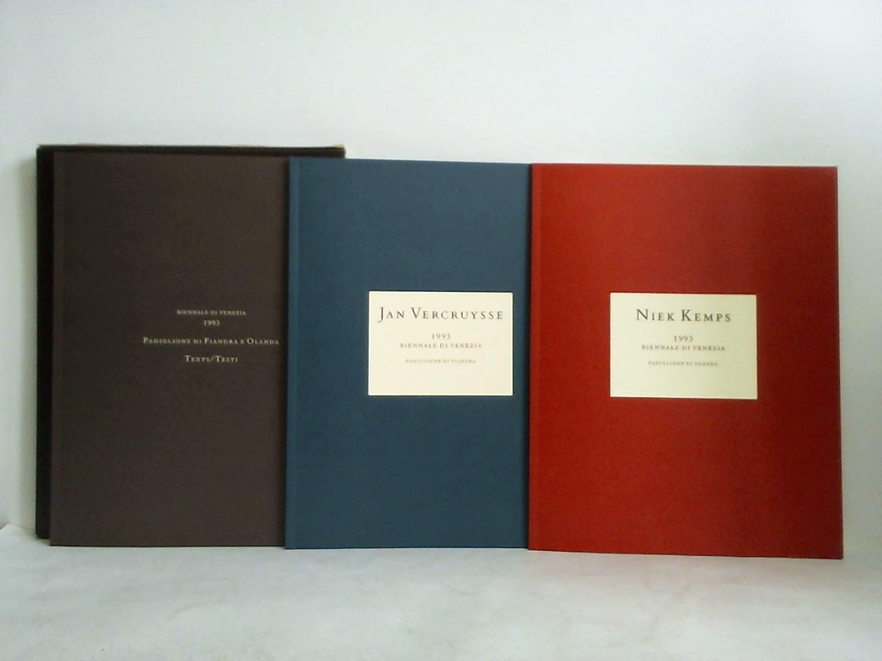 Cueff, Alain / Debbaut, Jan / Kremer, Mark / Morgan, Stuart - Biennale di Venezia 1993 - Padiglione di Fiandra e Olanda. 3 Bnde
