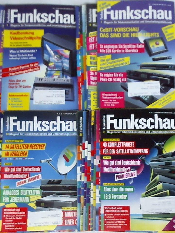 Funkschau - Magazin fr Telekommunikation und Unterhaltungselektronik - Funkschau - Jahrgang 1992/1993, Heft Nr. 1 bis 26. Zusammen 26 Hefte