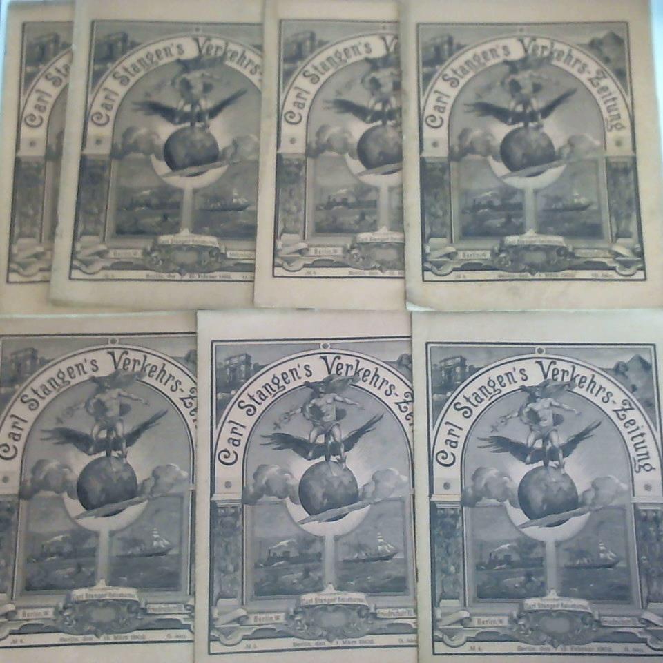 Carl Stangen's Verkehrs-Zeitung. 7 Ausgaben aus 1899 - 1902