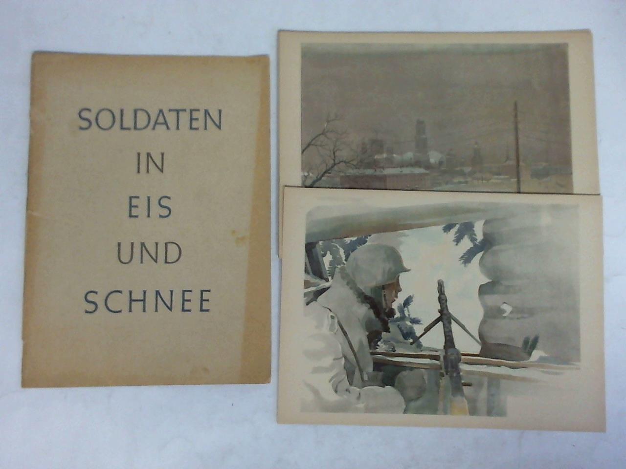 Brauner, Fritz (Obergefreiter im Flakregiment 101) - Soldaten in Eis und Schnee - Aquarelle vom Winterkampf des XXXXVII. Panzerkorps im Osten