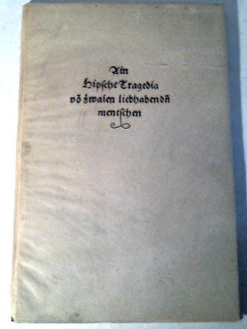 Ain hipsche Tragedia vo zwaien Liebhabendn Mentschen