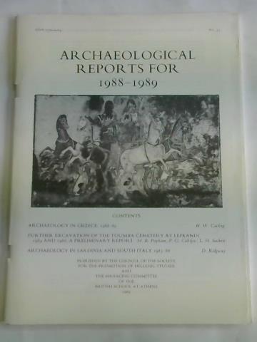 Archaeological Reports for 1988-1989 - No. 35