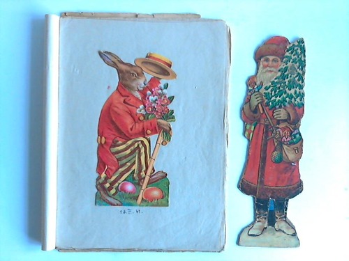 Osterpostkarten Malbuch - Osteralbum gefertigt von Kinderhand