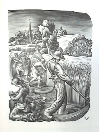 Strens, Eugne & Willy - De Vier Seizoenen. Vier Nieuwjaarswensen - Voorzien van Houtgravures door Valentin le Campion
