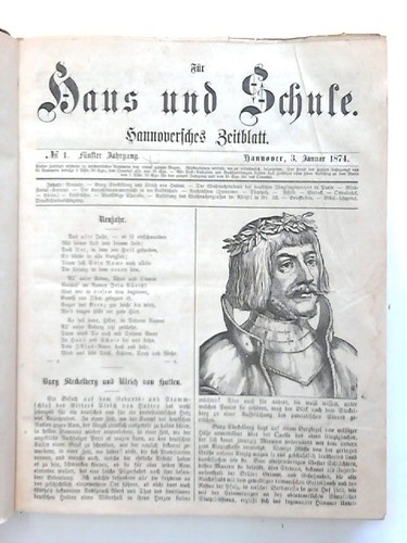 Spieker, G. (Hrsg.) - Haus und Schule. Hannoversches Zeitblatt - 5. Jahrgang 1874