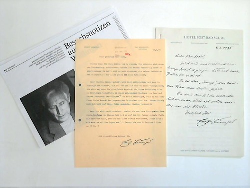 Jnger, Ernst - 1 maschineller Brief mit eigenhndigen kleinen Korrekturen und Unterschrift, Wilflingen, 21. Januar 1975