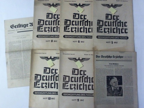 Deutsche Erzieher, Der - Reichszeitung des NSLB (Nationalsozialistischer Lehrerbund). 6 Hefte
