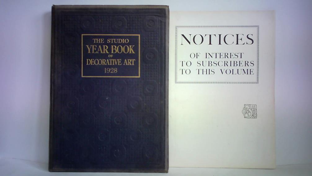 Holme, C. Geoffrey / Wainwright, Shirley B. (Hrsg.) - Decorative Art, 1928 - The Studio Year-Book