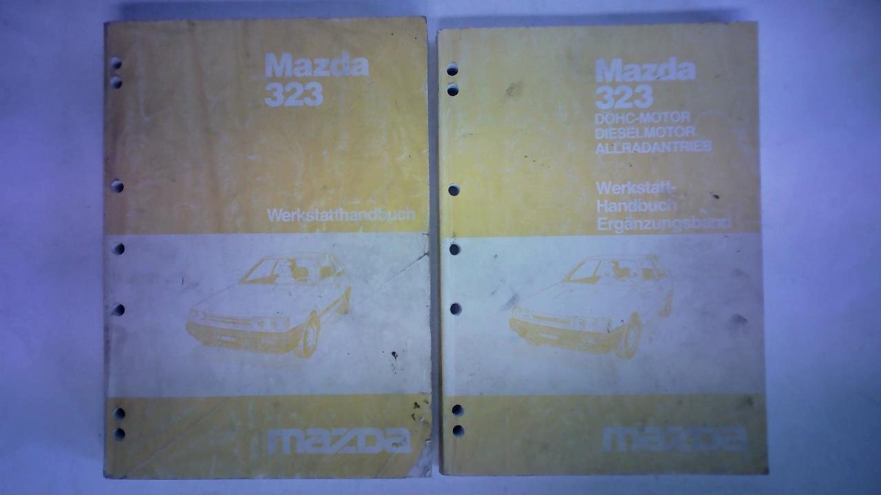 Mazda Motor Corporation, Hiroshima/Japan (Hrsg.) - Mazda 323 Werkstatthandbuch / Mazda 323 DOHC-Motor, Dieselmotor, Allradantrieb. Werkstatt-Handbuch Ergnzungsband. Zusammen 2 Bnde