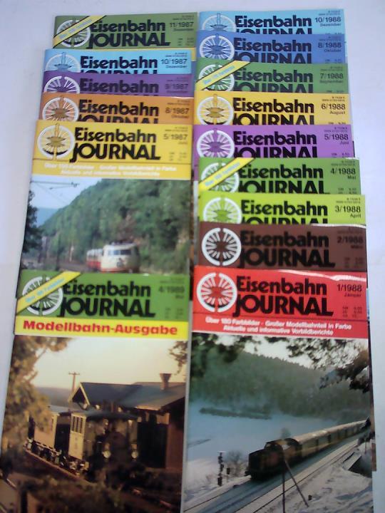 Eisenbahn-Journal - 15 Hefte aus 1987 bis 1989