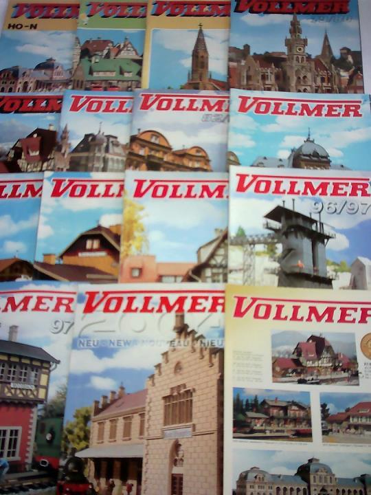 Vollmer GmbH, Stuttgart (Hrsg.) - 12 Kataloge und 3 Neuheiten-Broschren