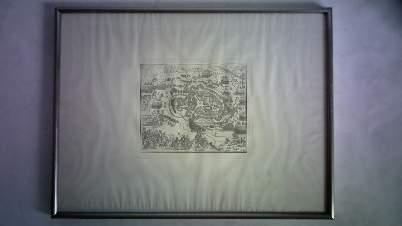 Orlers, Johan (1570 - 1646) - Linga (Belagerung von Lingen 1597). Kupferstich - Gesamtansicht aus der Vogelschau
