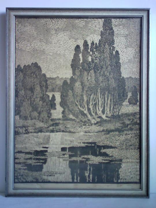 Knig, Albert (1881 - 1944) - Am Moorwasser - Original Holzschnitt